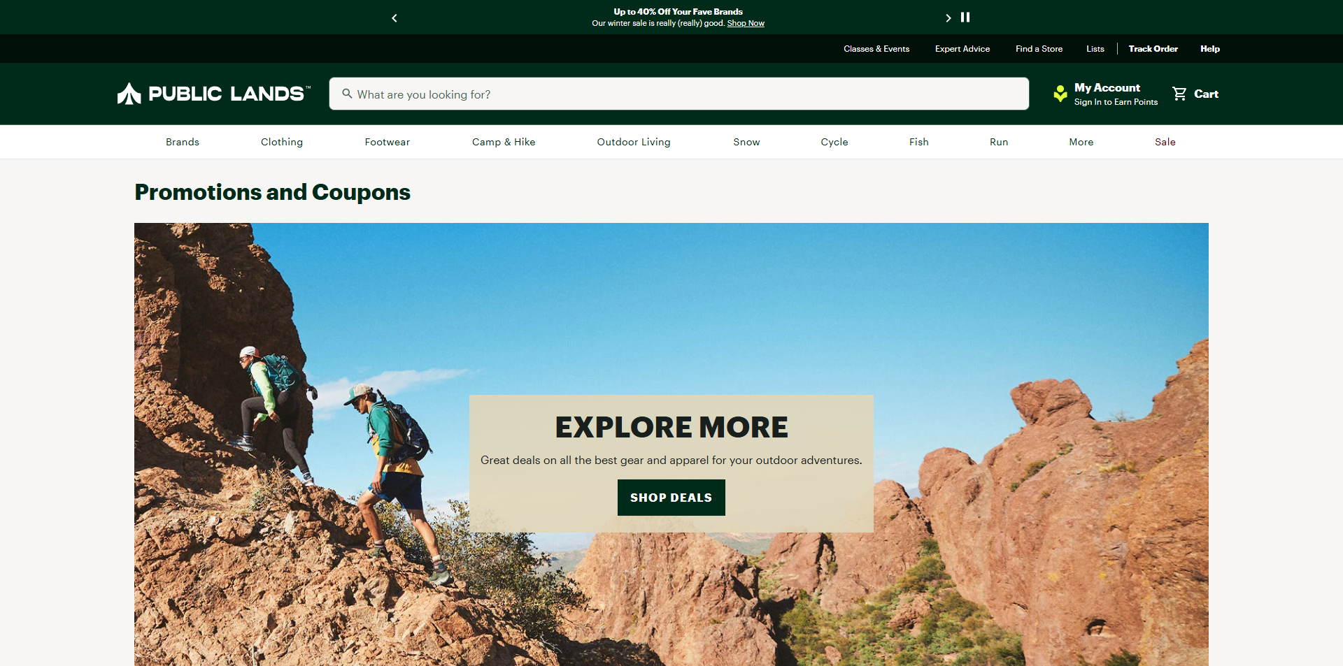 Public Lands coupons